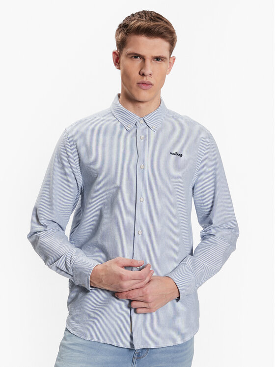 Mustang Mustang Särk Clemens 1013489 Sinine Regular Fit