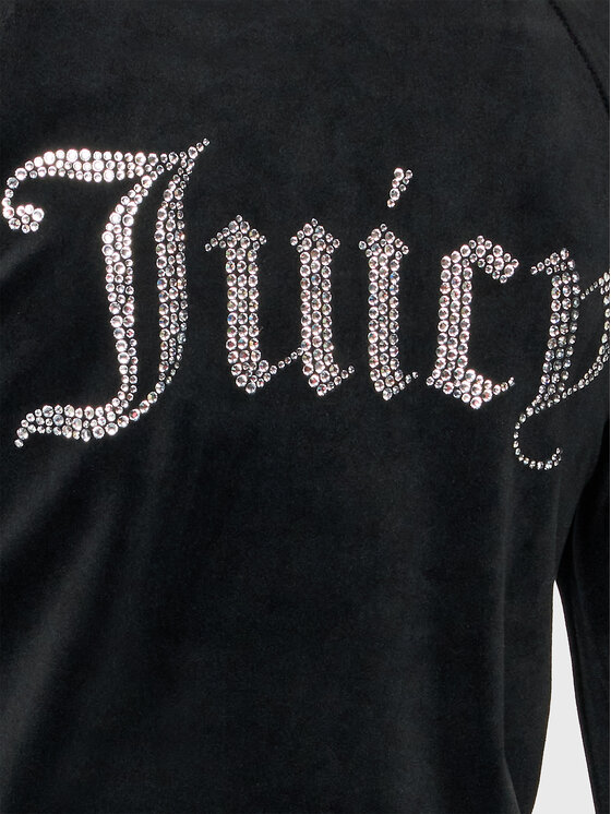 Juicy Couture Juicy Couture Majica dugih rukava Madison JCWA122001 Crna Slim Fit