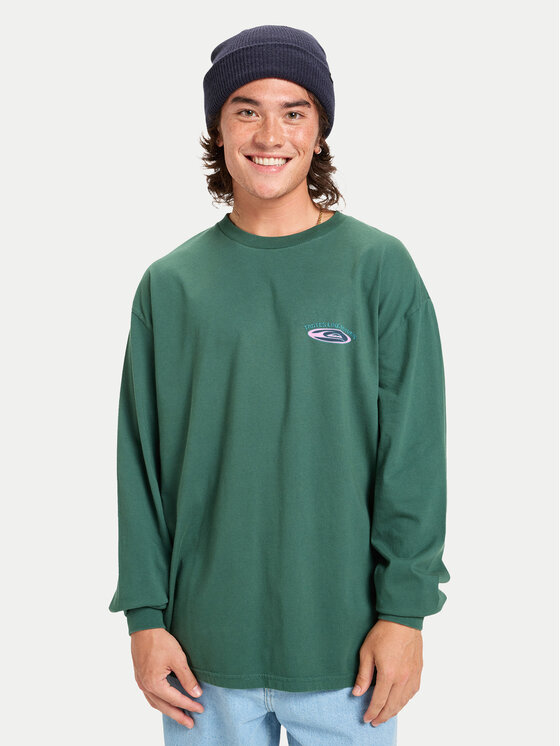 Quiksilver Quiksilver Hosszú ujjú Hw Hollow Coves EQYZT08202 Zöld Comfort Fit