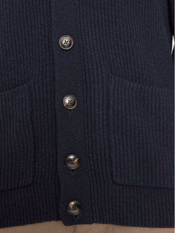Bugatti Bugatti Kardigán 7600 65567B Sötétkék Regular Fit