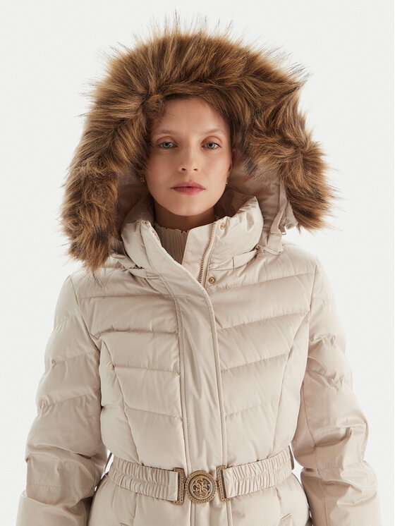 Guess Guess Пуховик W5BL29 W2802 Écru Regular Fit