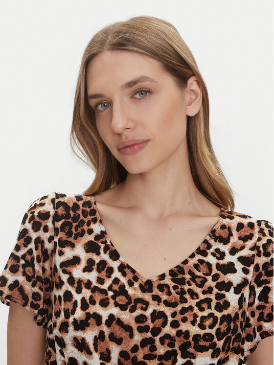 Vero Moda Vero Moda Sukienka codzienna Easy Joy 10307990 Brązowy Regular Fit
