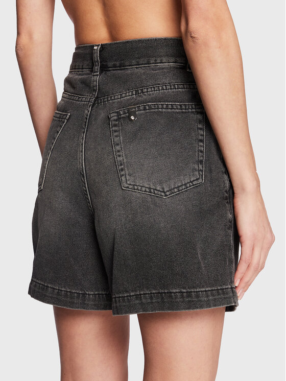 Liu Jo Liu Jo Jeansshorts UF2074 D4623 Grau Relaxed Fit