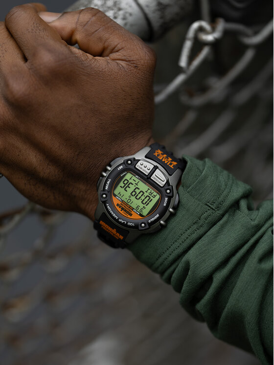 Timex Timex Ρολόι Ironman Flix 100 Lap TW5M63200 Μαύρο