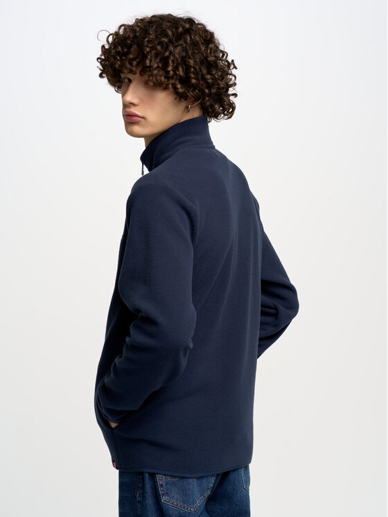 BIG STAR BIG STAR Bluza MALKOM_403_170 Granatowy Basic Fit