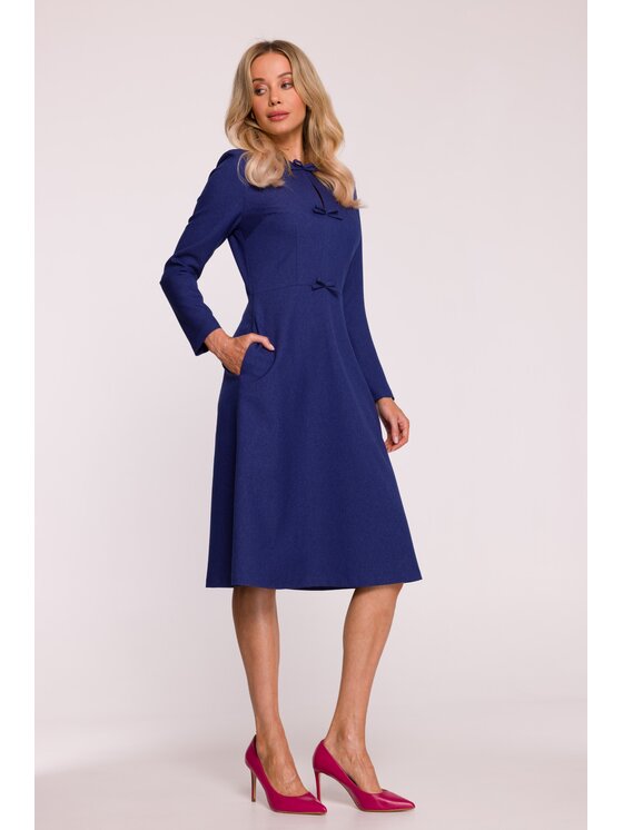 Stylove Stylove Sukienka codzienna S413 Niebieski A-Line Fit