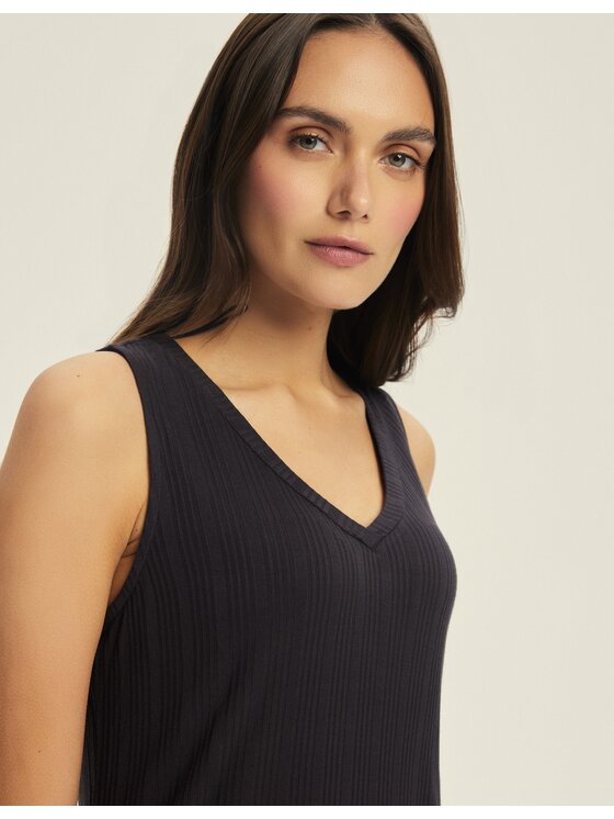 Esotiq Esotiq Koszula nocna 44354 Szary Regular Fit