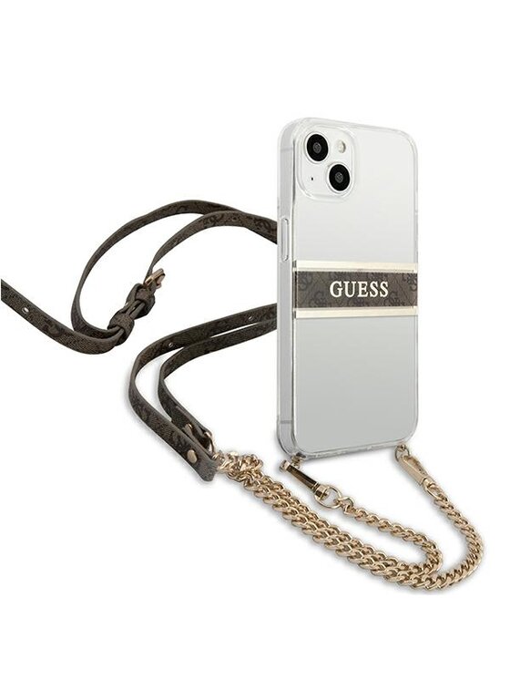 Guess Guess Etui na telefon 4G Chain Strap Złoty
