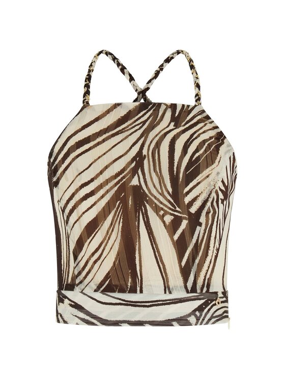 Guess Guess Top 174861 Brązowy Classic Fit