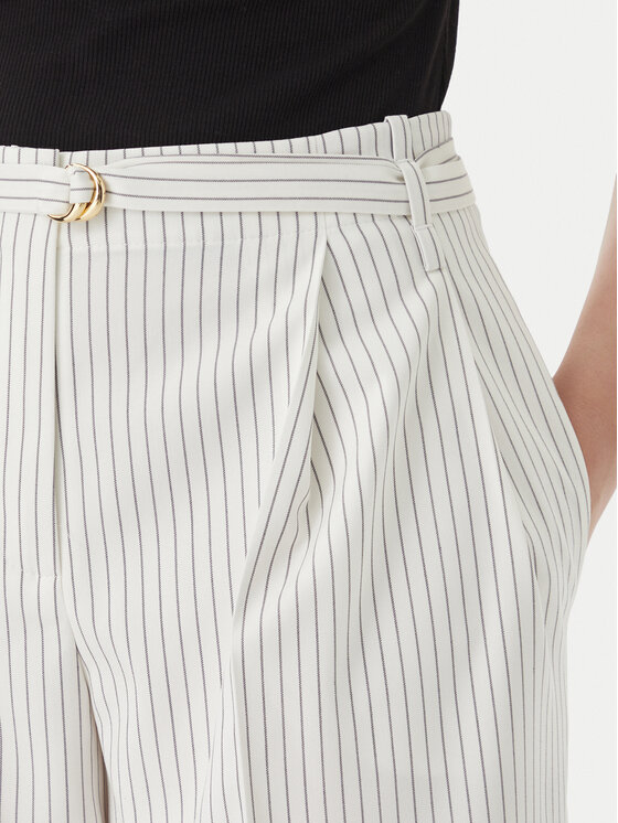 HUGO HUGO Pantaloni di tessuto Hejuly 50559202 Bianco Loose Fit