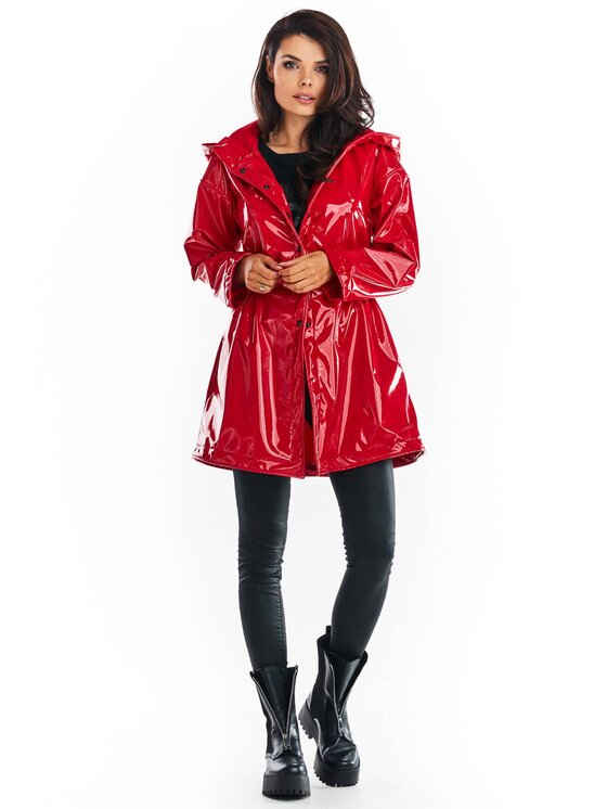 Awama Awama Giacca da donna A381 Rosso Basic Fit