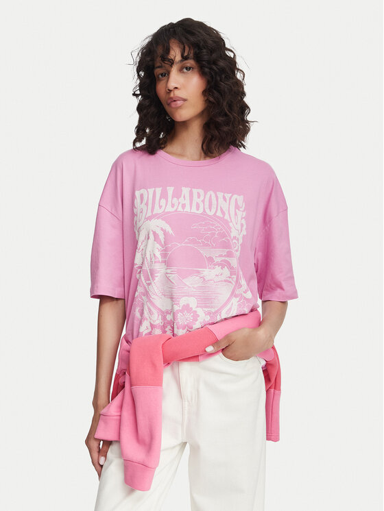 Billabong Billabong Póló Sweet Ride EBJZT00408 Rózsaszín Oversize