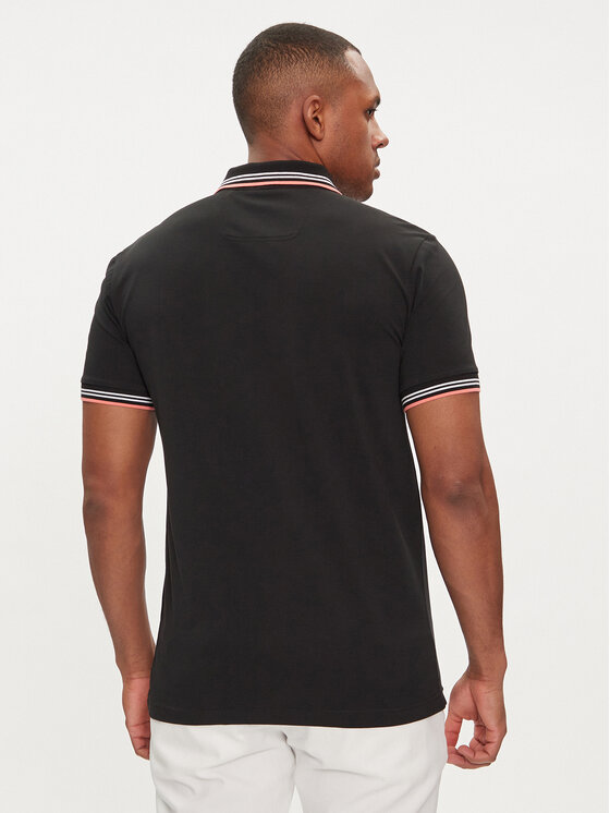 BOSS Boss Polo marškinėliai Paul 50506193 Juoda Slim Fit