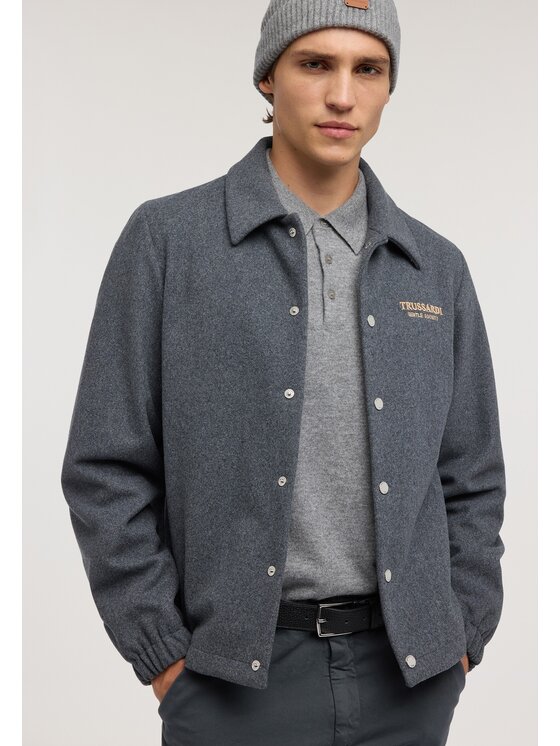 Trussardi Trussardi Kardigan M1038000163N0M3 Szary Regular Fit