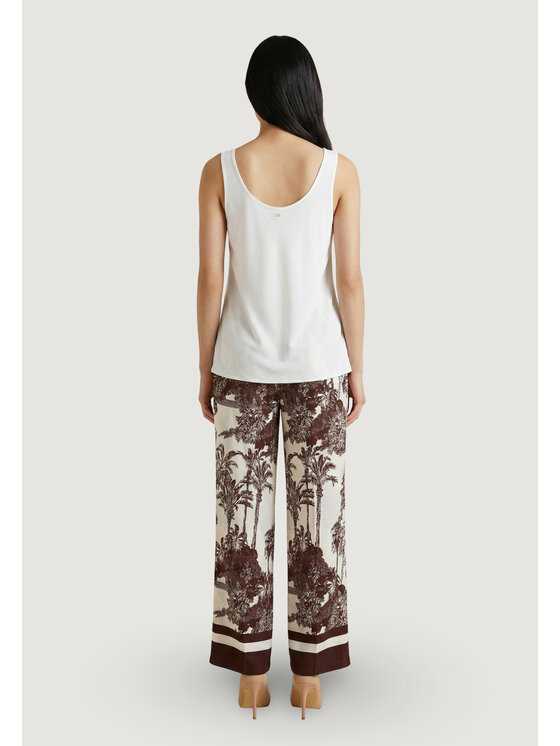 Artigli Artigli Smanicato SCOLLO A V IN RASO Bianco Casual Fit