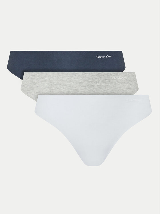 Calvin Klein Underwear Set Od 3 Para Tangica Thong 3Pk 000QD5219E Šarena