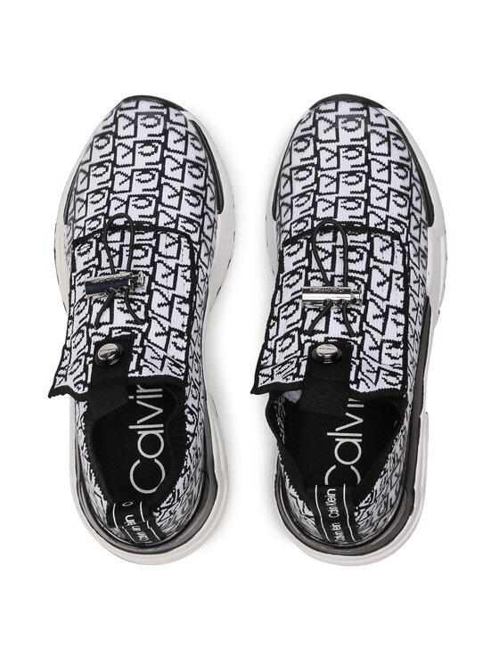 Sneakers CALVIN KLEIN - Hue B4E00241 White/Black - Sneakers - Chaussures  basses - Femme | chaussures.fr