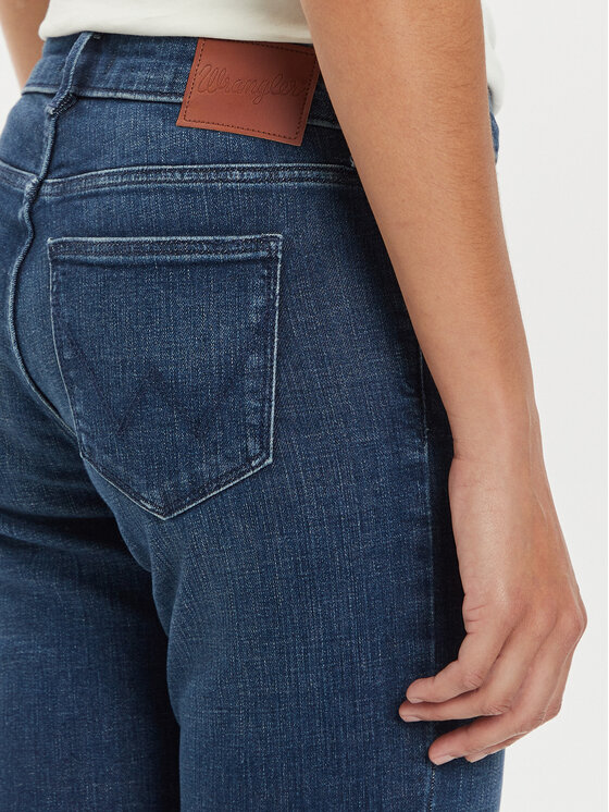 Wrangler Wrangler Jeansy 112356395 Granatowy Bootcut Fit