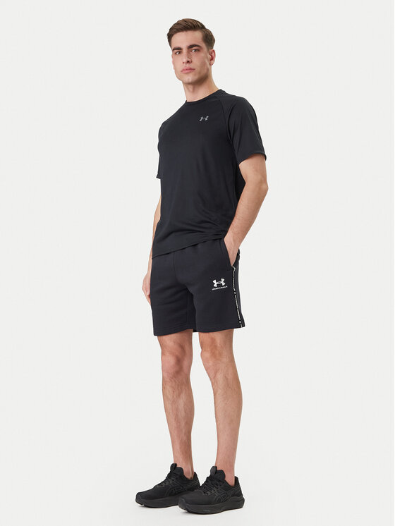 Under Armour Under Armour Sportske kratke hlače UA Icon Fleece Taping 1390299 Crna Regular Fit