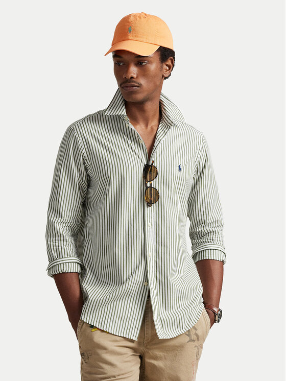 Polo Ralph Lauren Polo Ralph Lauren Košile 710B15595009 Zelená Custom Fit