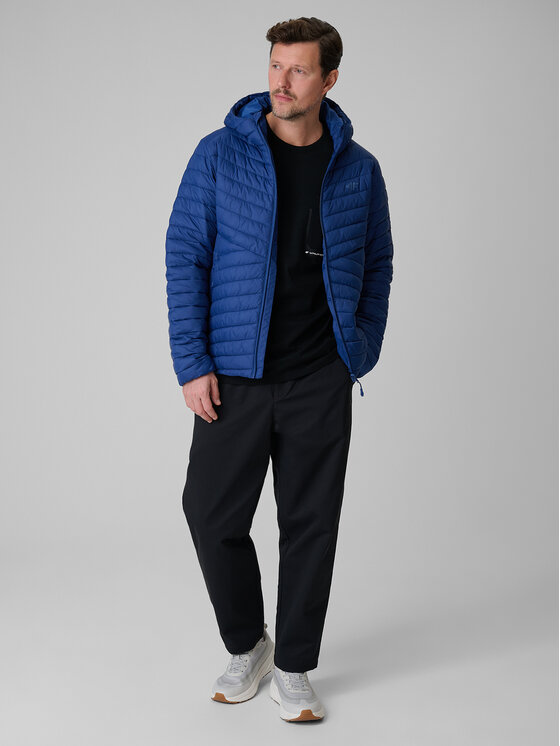 4F 4F Kurtka puchowa BASIC+ Granatowy Regular Fit
