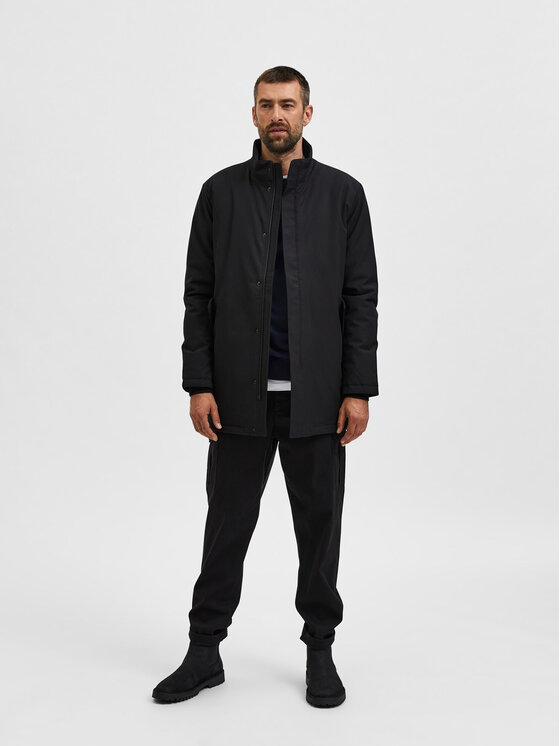 Selected Homme Selected Homme Pārejas jaka Peel 16084885 Melns Regular Fit