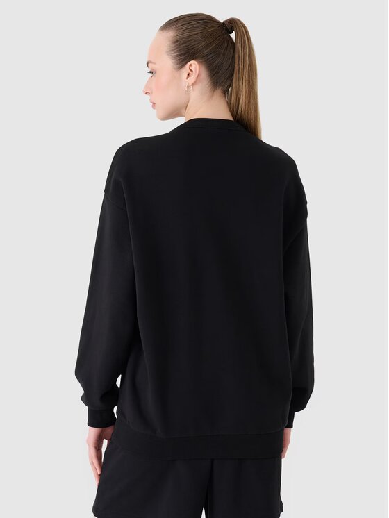 4F 4F Mikina 4FWSS25TSWSU1546-20S Čierna Regular Fit