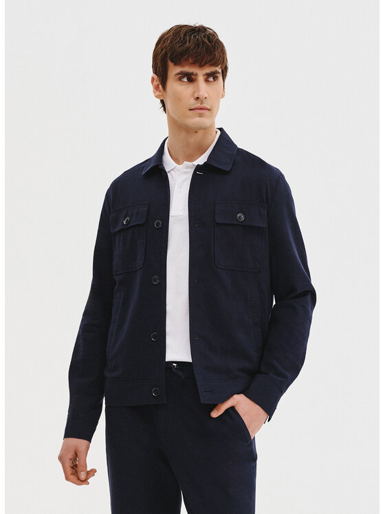 Pako Lorente Pako Lorente Kurtka przejściowa P25SF-5X-002 Granatowy Classic Fit