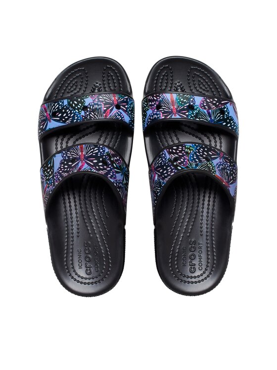 Crocs Crocs Klapki Classic Butterfly Sandal 208246 Czarny