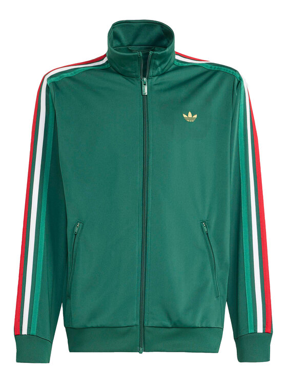 adidas adidas Džemperis Firebird KC7051 Žalia Loose Fit