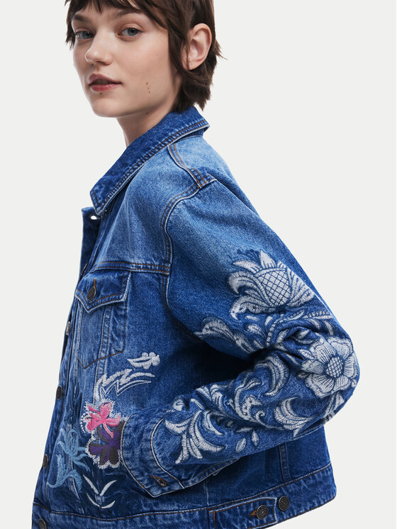 Desigual Desigual Džínsová bunda Misouri 25SWED55 Modrá Regular Fit