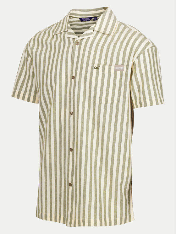 Regatta Regatta Koszula ShoreBay RMS180 Zielony Regular Fit