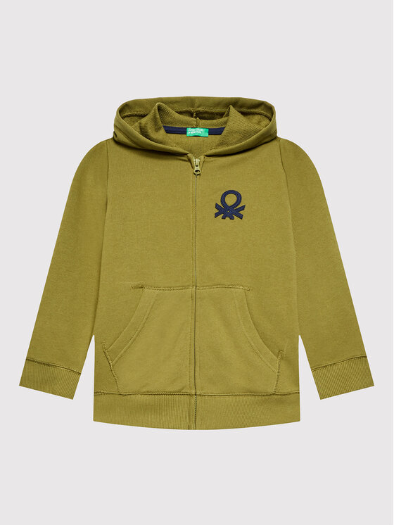 United Colors Of Benetton Bluză 3J68C500V Verde Regular Fit