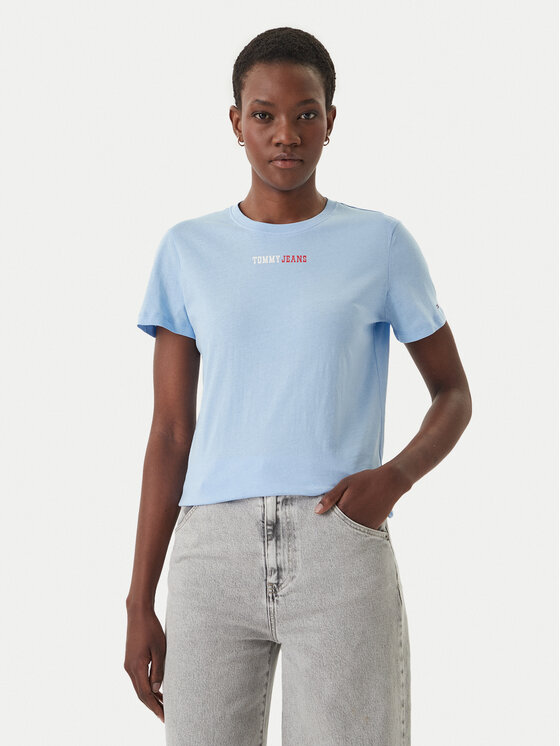 Tommy Jeans Tommy Jeans Tričko DW0DW22277 Modrá Regular Fit