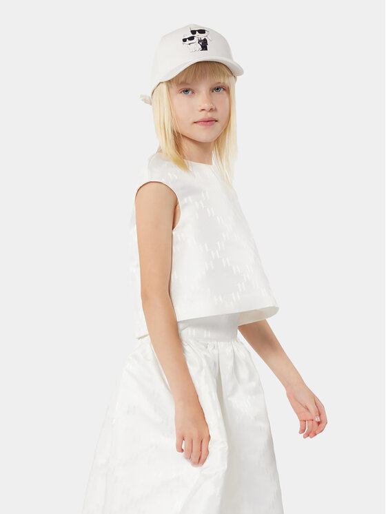 Karl Lagerfeld Kids Blūze Z30117 S Écru Regular Fit