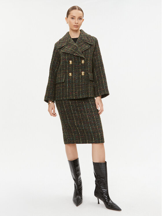 Luisa Spagnoli Luisa Spagnoli Pouzdrová sukně Fluviale 540358 Khaki Regular Fit