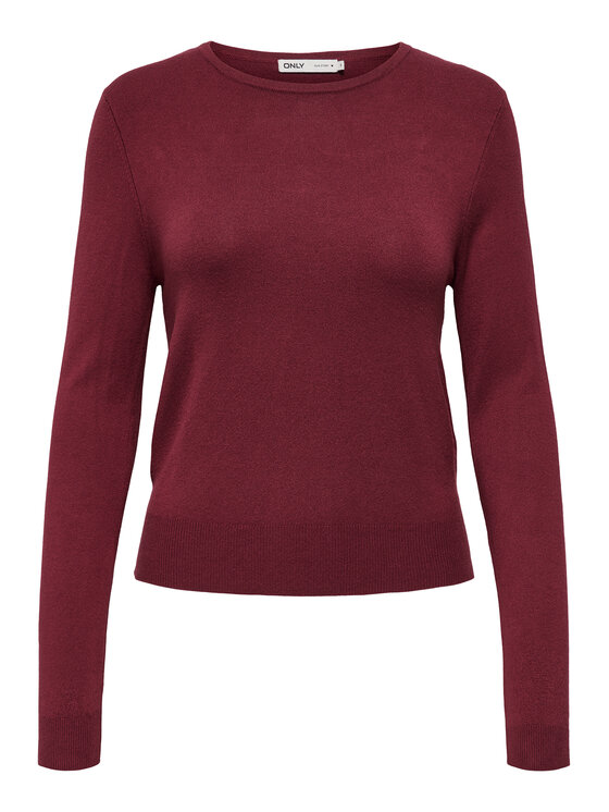 ONLY ONLY Светр Venice 15333989 Бордовий Regular Fit