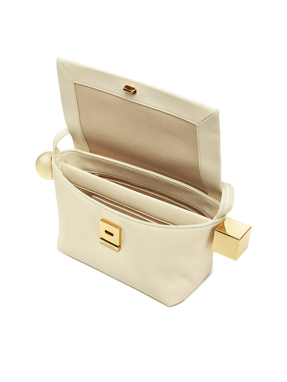 JACQUEMUS JACQUEMUS Käekott Le Rond Carre 24H243BA383-3171 Kreemjas