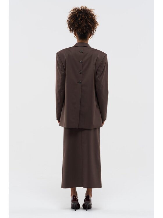 BENU BENU Marynarka AW25 Brązowy Regular Fit