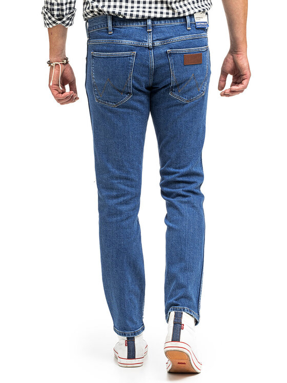 Wrangler Wrangler Jeansy LARSTON Niebieski Slim Fit