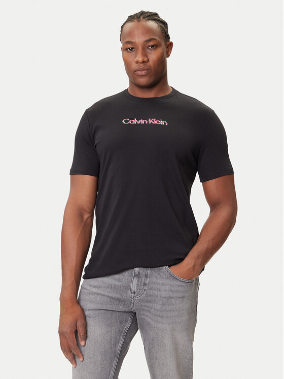 Calvin Klein Jeans Calvin Klein Jeans T-Shirt Glitched Logo LV04RC858G Černá Regular Fit