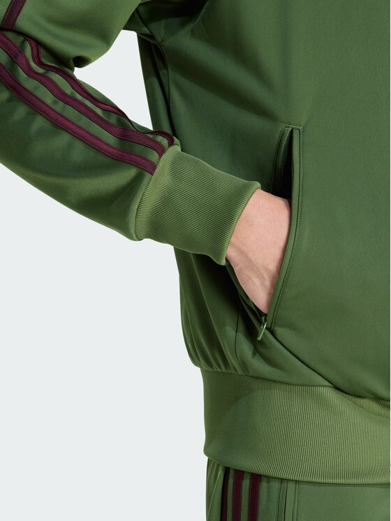 adidas adidas Bluza FIREBIRD Zielony Loose Fit