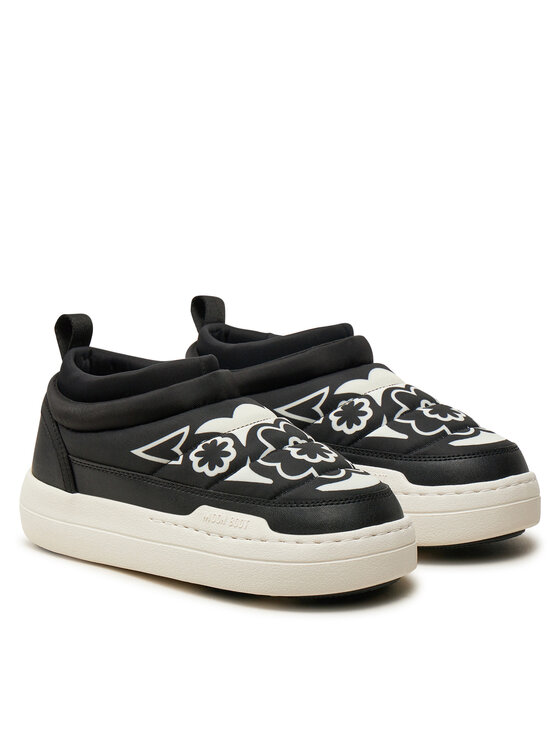 Moon Boot Moon Boot Členková obuv Park Soft Flower 80D2470030 Čierna