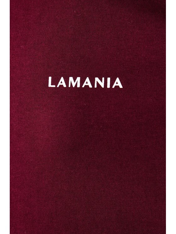 La Mania La Mania T-Shirt BONI 3 Bordowy Basic Fit