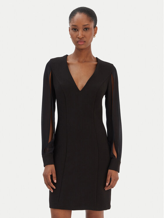 Rinascimento Rinascimento Coctailkleid CFC0126535003 Schwarz Slim Fit