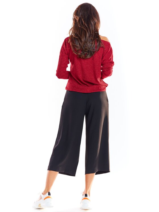 Awama Awama Sveter A333 Bordová Basic Fit
