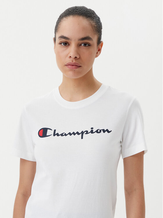 Champion Champion Tričko 118090 Biela Slim Fit