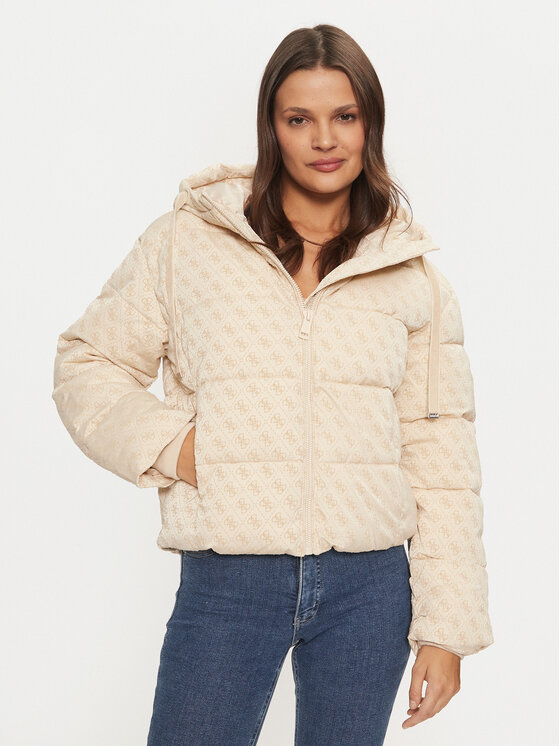 Guess Prechodná bunda Daisy W4BL36 WGJZ0 Béžová Regular Fit