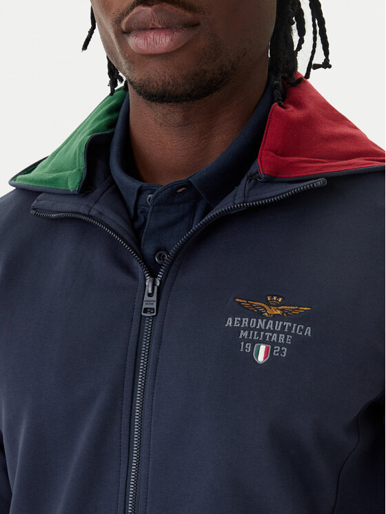 Aeronautica Militare Aeronautica Militare Mikina 261FE2097UF00674 Tmavomodrá Regular Fit