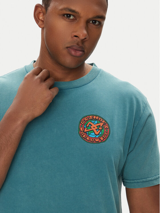 DC DC T-Shirt ADYZT05458 Grün Regular Fit